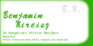 benjamin mireisz business card